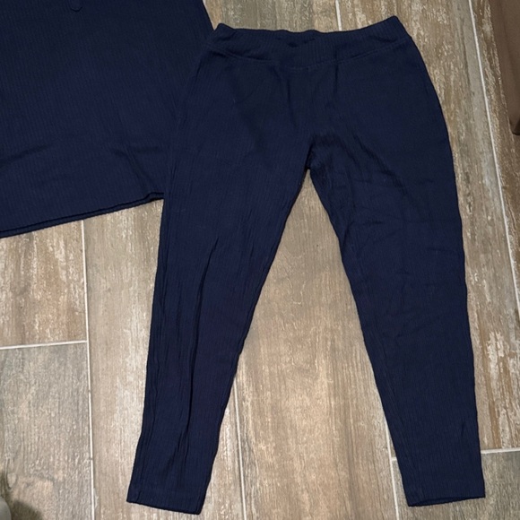 Soma Navy ribbed Pajama lounge Set - Picture 2 of 10